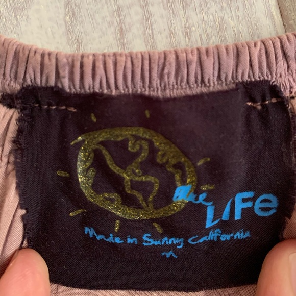 Blue Life Off-The-Shoulder top, Pink Tie-Dye, M - Picture 7 of 8